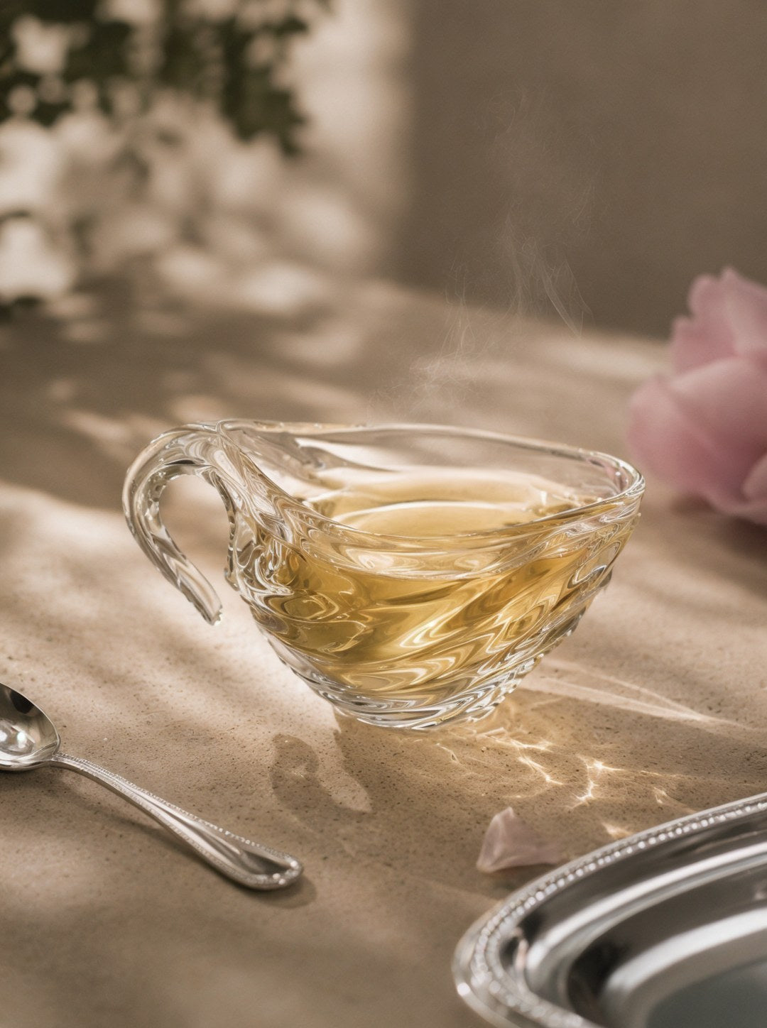 Glass Yogurt Cup with Handle