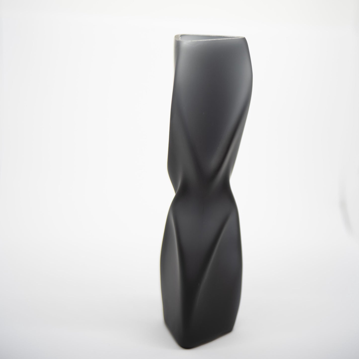 Frosted Glass Vase – Soft Sculptural Modern Accent