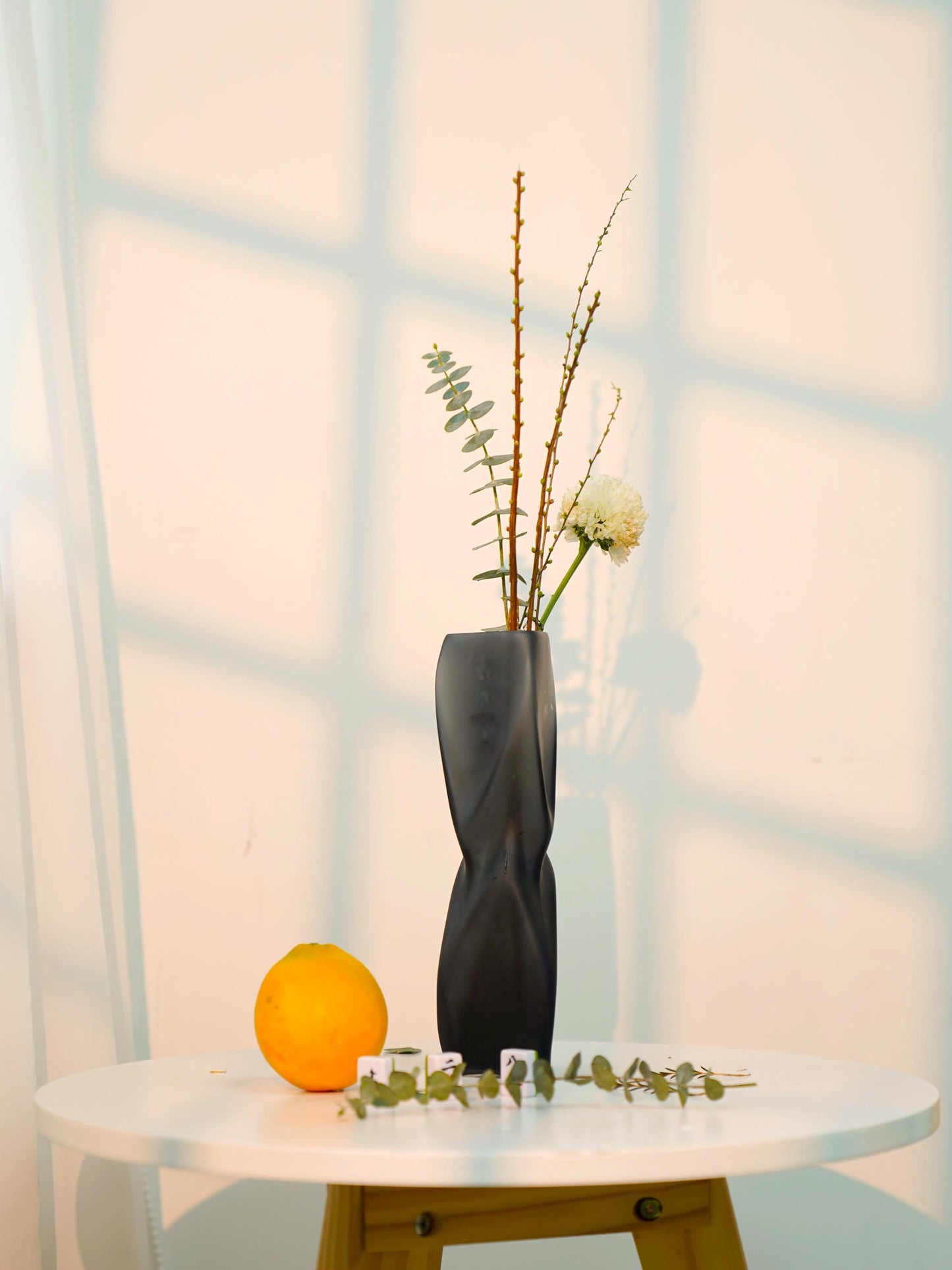 Frosted Glass Vase – Soft Sculptural Modern Accent