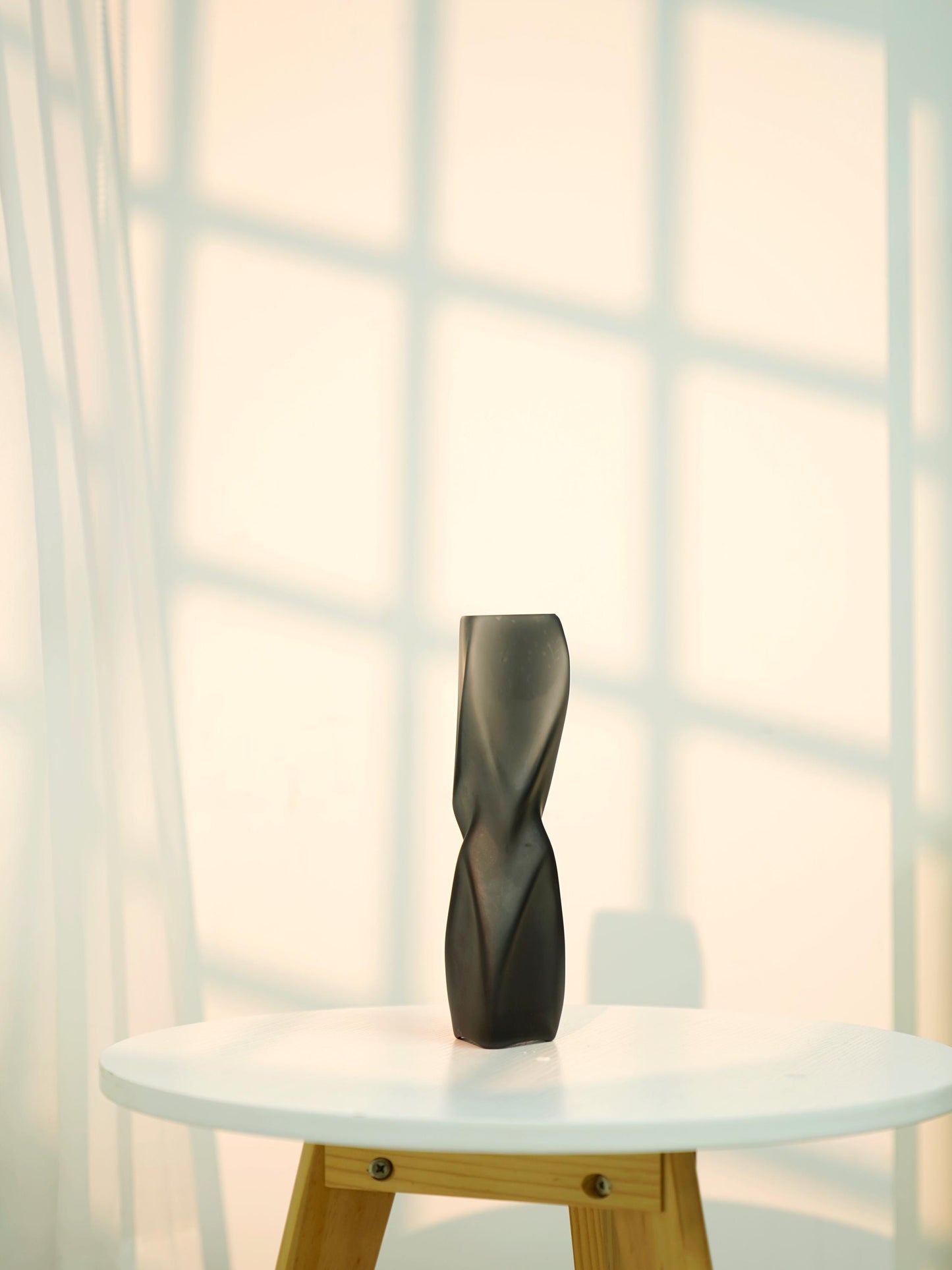Frosted Glass Vase – Soft Sculptural Modern Accent