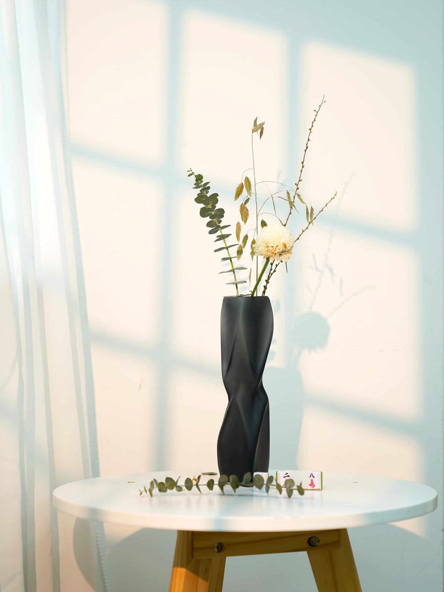 Frosted Glass Vase – Soft Sculptural Modern Accent