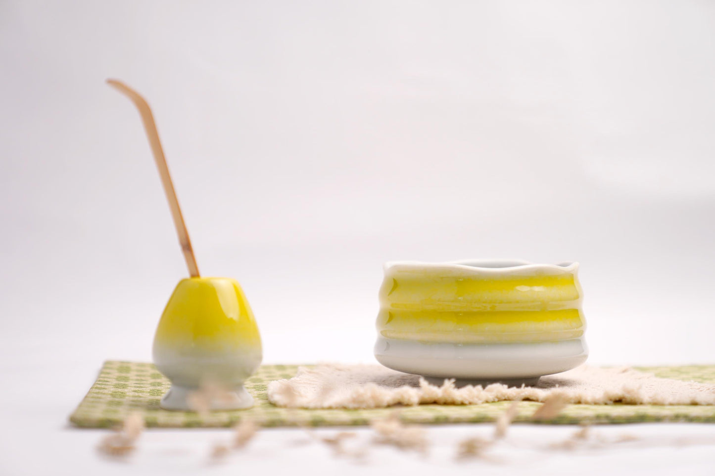 Wabi-Sabi Matcha Bowl Set – Artisan Chawan with Bamboo Whisk