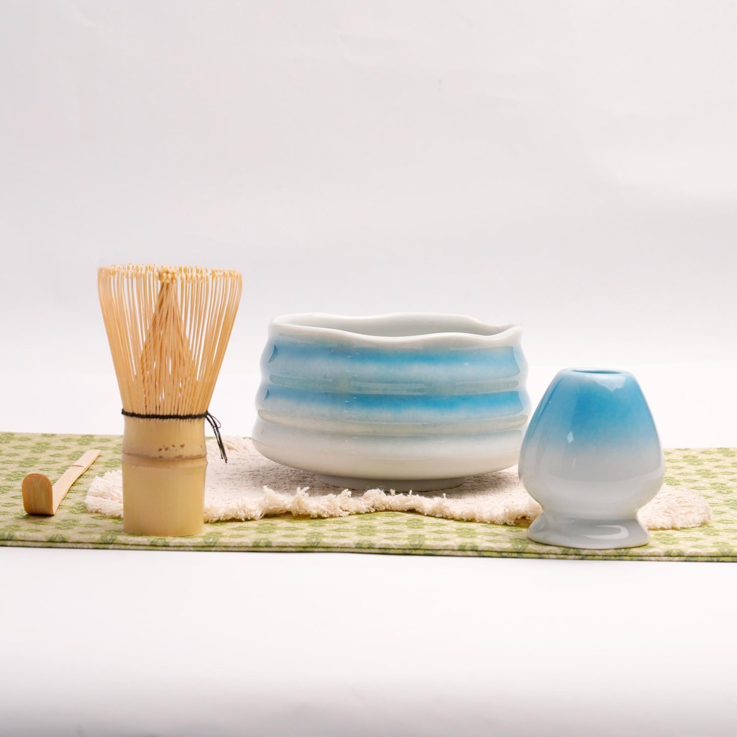 Wabi-Sabi Matcha Bowl Set – Artisan Chawan with Bamboo Whisk