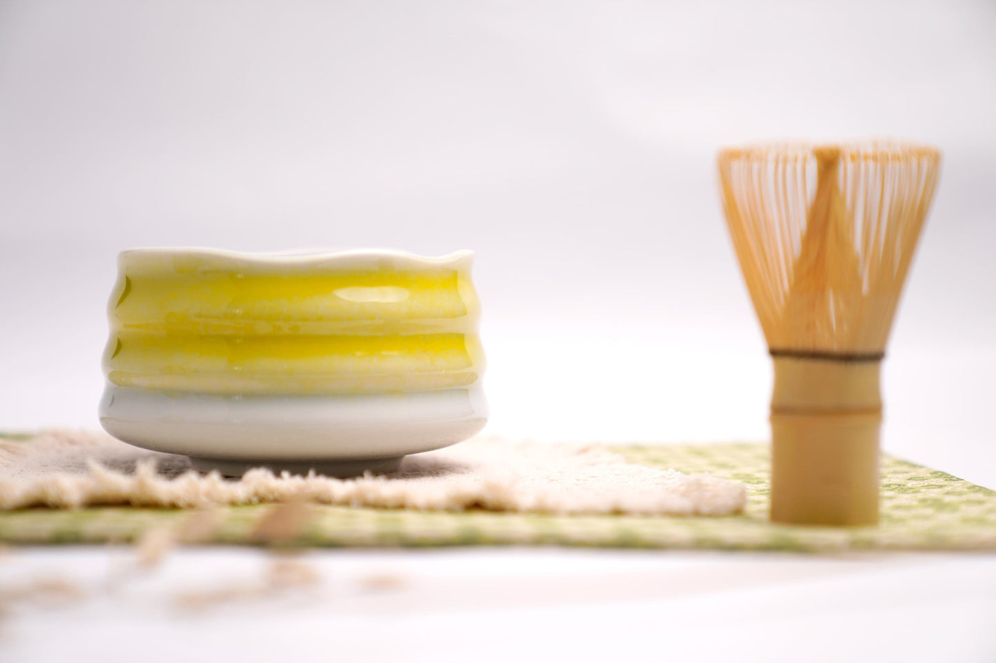 Wabi-Sabi Matcha Bowl Set – Artisan Chawan with Bamboo Whisk