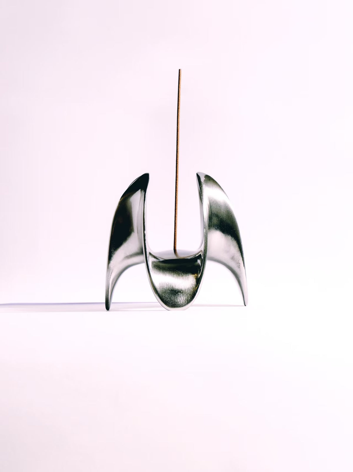 Minimalist Steel Incense Holder: Cyberpunk Zen Decor
