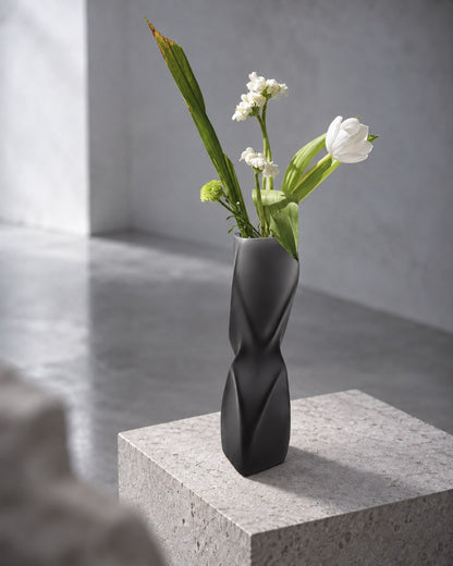 Glass Bud Vase, Frosted