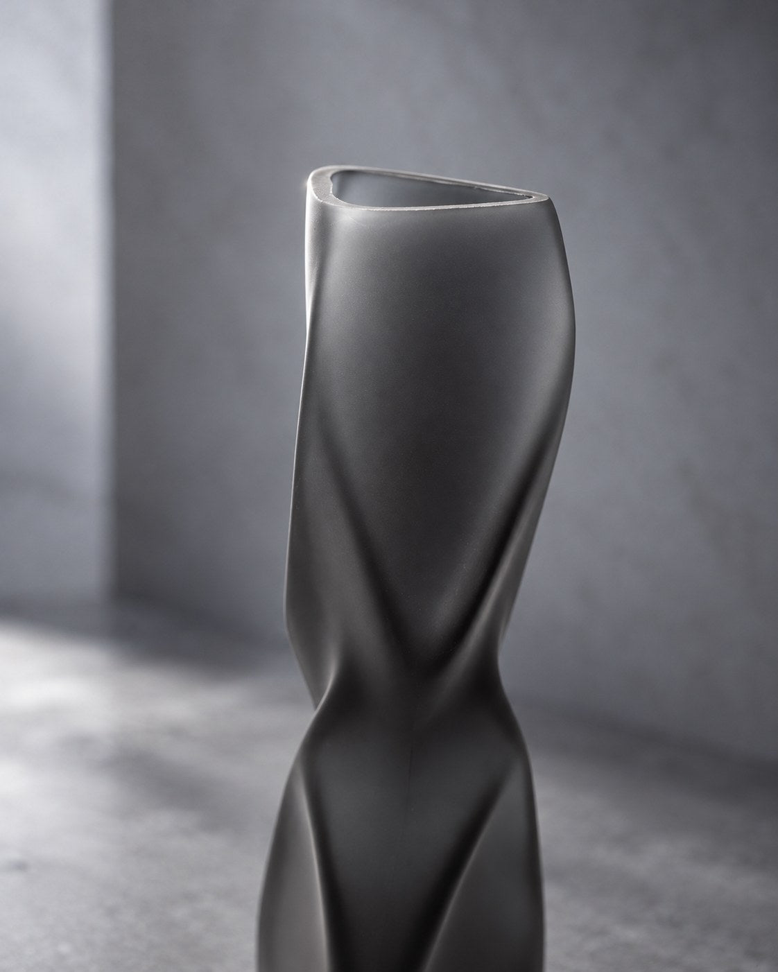 Glass Bud Vase, Frosted