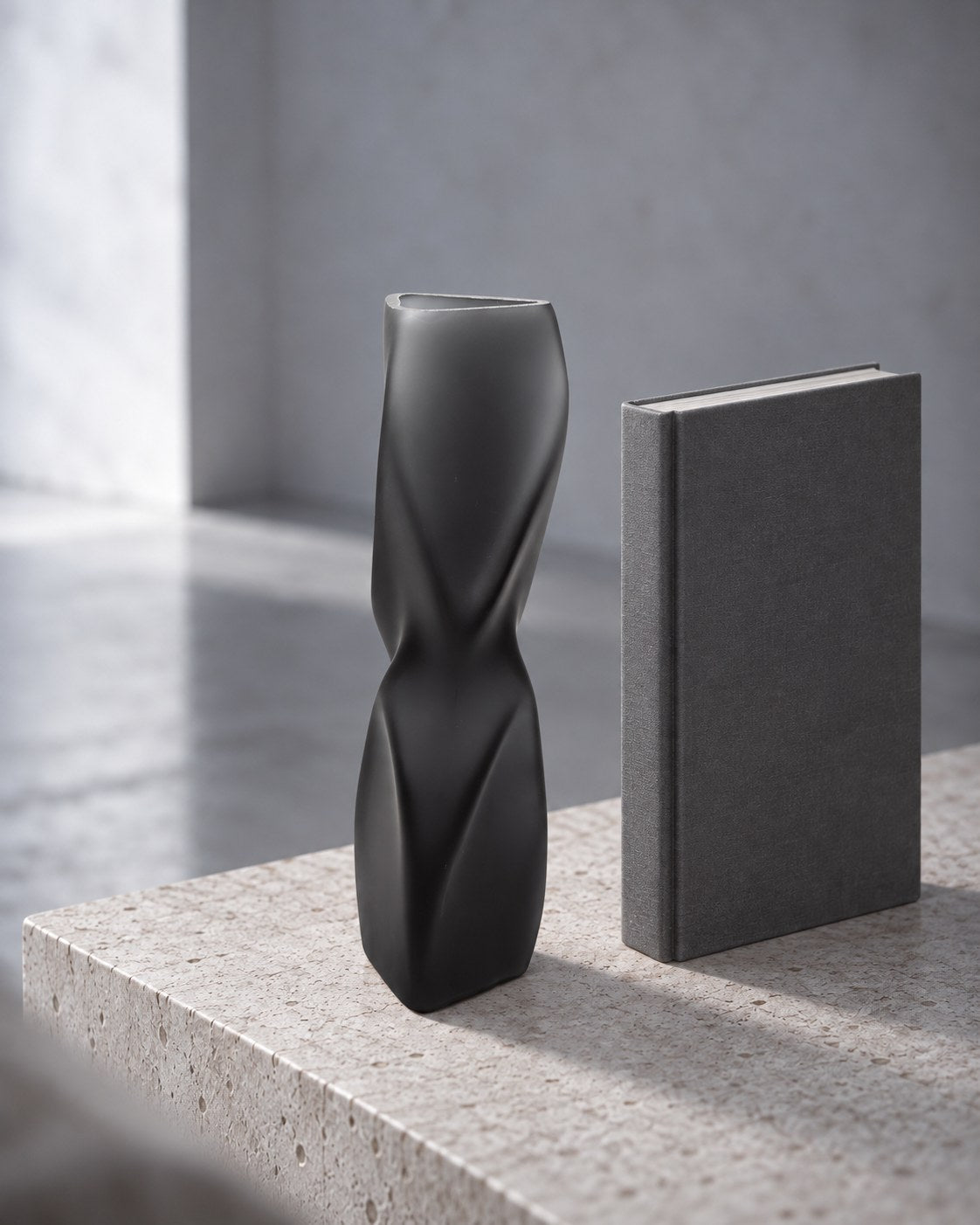 Glass Bud Vase, Frosted