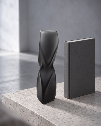 Glass Bud Vase, Frosted