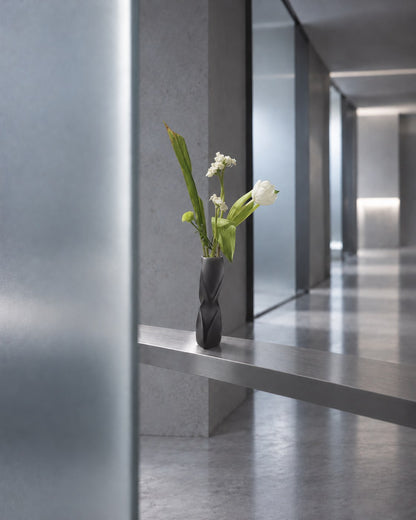 Glass Bud Vase, Frosted
