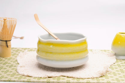Wabi-Sabi Matcha Bowl Set – Artisan Chawan with Bamboo Whisk