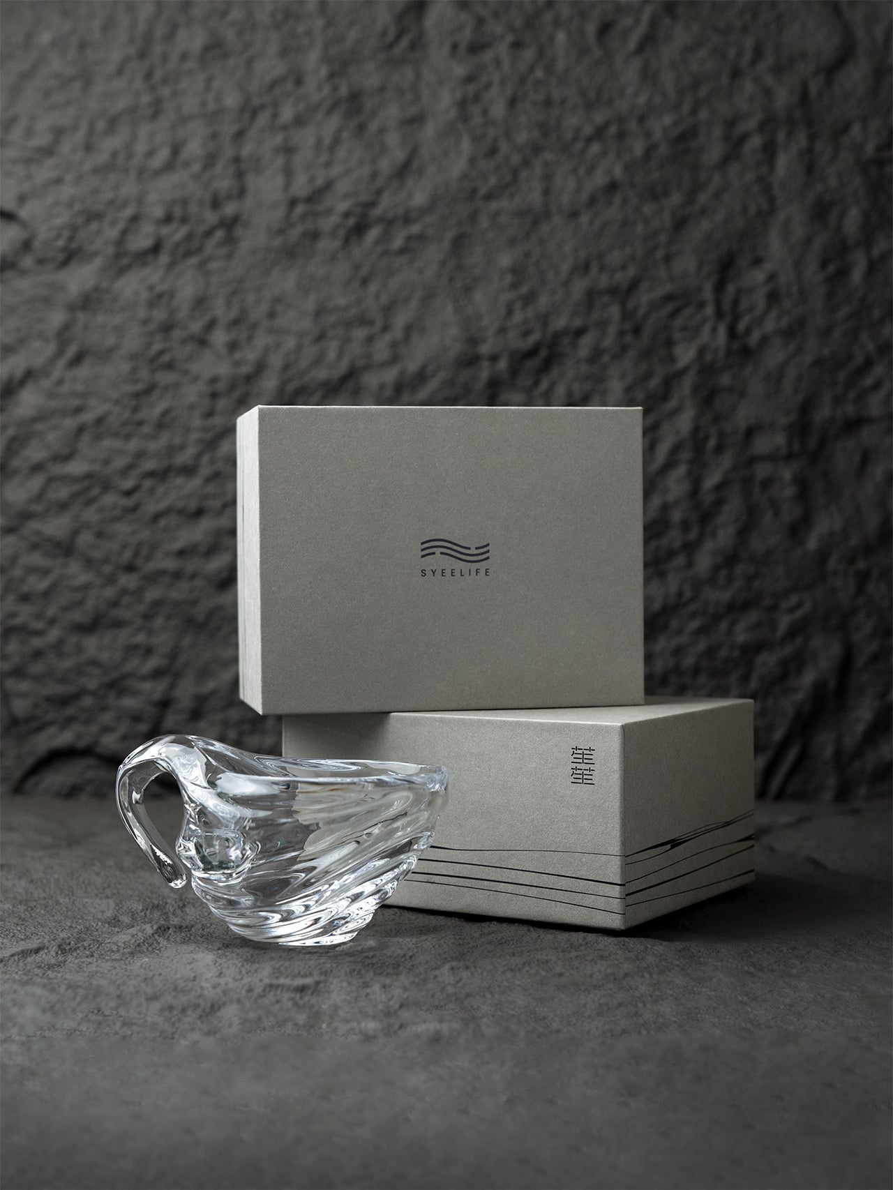 "Sung-Sung" Cup, elegant glass coffee cup, perfect for home and office